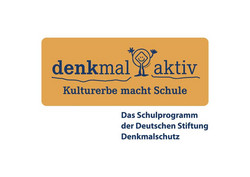 denkmalaktiv_Logo_standalone Logo "denkmal aktiv" mit Schrifzug "Das Schulprogramm der Deutschen Stiftung Denkmalschutz"